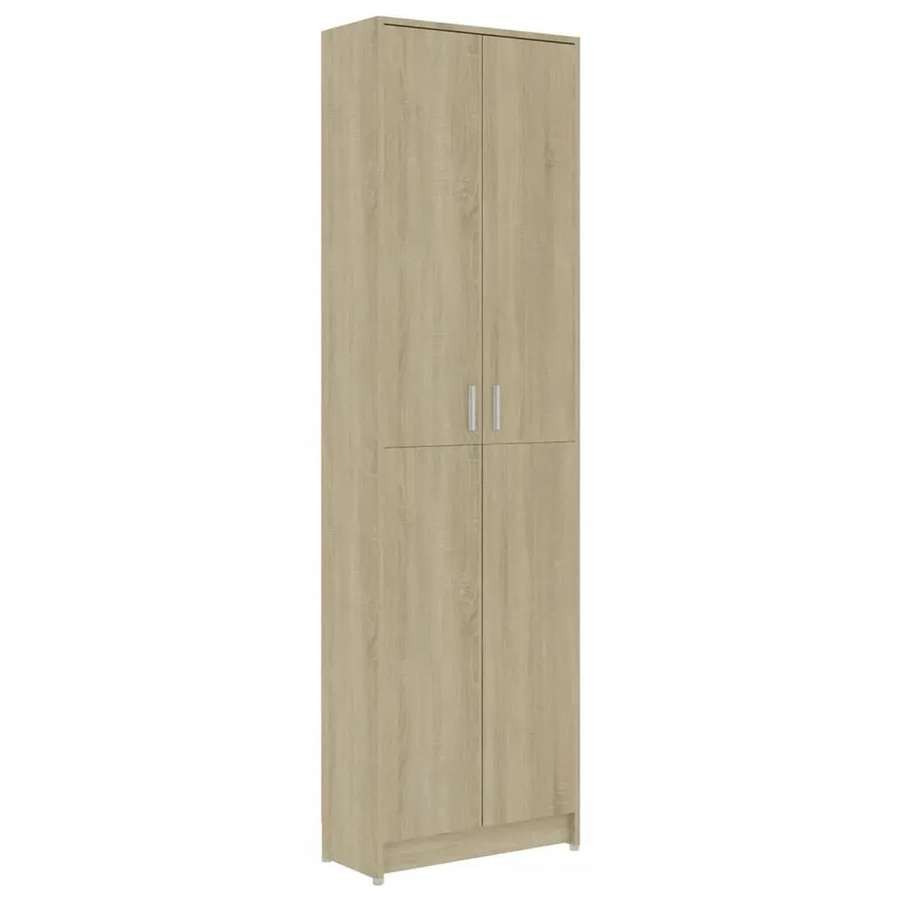 vidaXL Garderobenschrank Sonoma Eiche in Braun, B/T/H: 55 x 25 x 189 cm - Bild 2