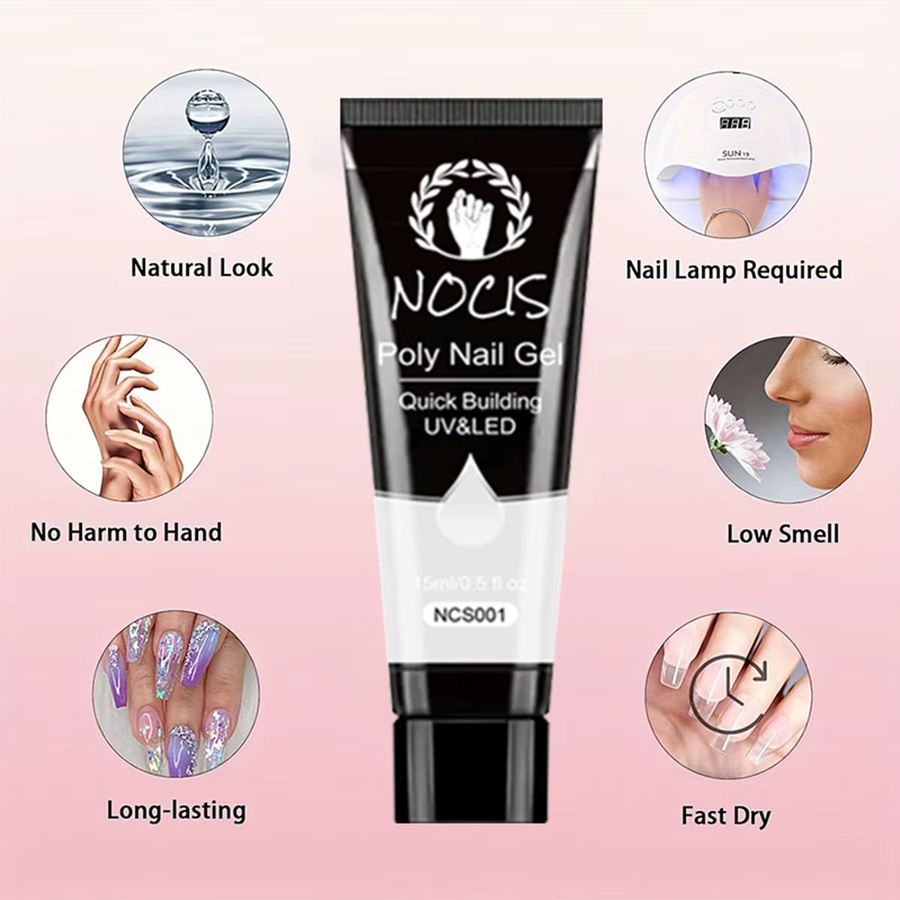 NOCIS Poly-Nagelgel, 6 Farben, Soak-Off, LED Gel-Lack - Bild 2