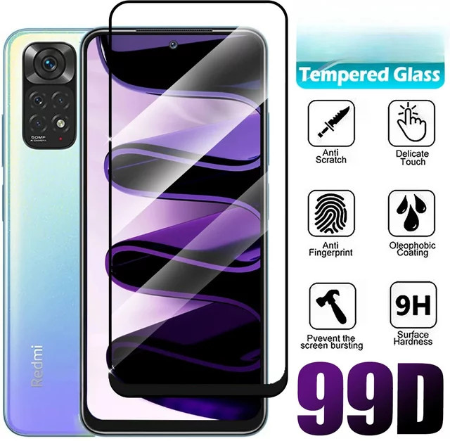 Xiaomi Bildschirmschutz aus gehärtetem Glas 9H HD für Redmi Note 15 14 13 12 11 10 Pro 5G 4G 10T 10s 11T 11s 12s 11E 13R transparent - Bild 1