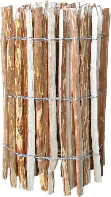 Floraworld Staketen-Gartenzaun aus Haselnuss in Natur, Farbe Braun, B: 500 cm, H: 120 cm - Bild 1