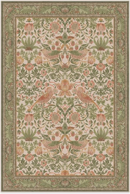 Waschbarer Vintage Marokkanischer Teppich Läufer Wucifang Shoes, Streifendesign, Mehrfarbig, B/T: 80 x 50 cm - Bild 1