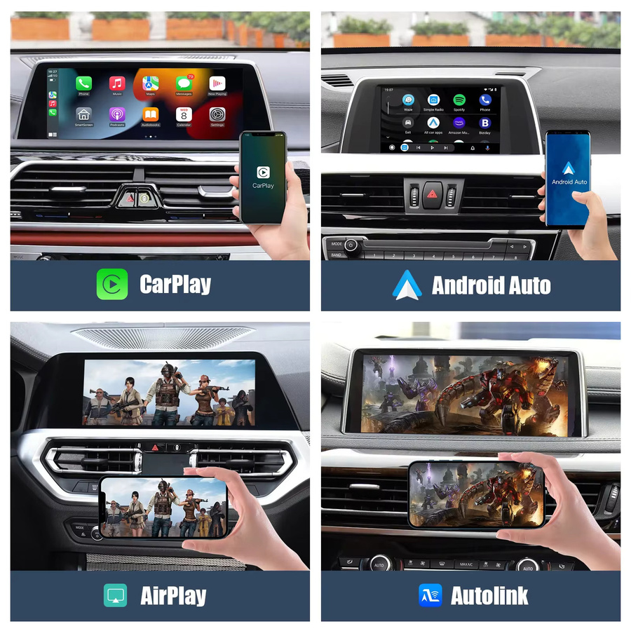 AUTOABC Wireless Carplay und Android Auto Modul für BMW MINI NBT CIC Systeme, Schwarz - Bild 2