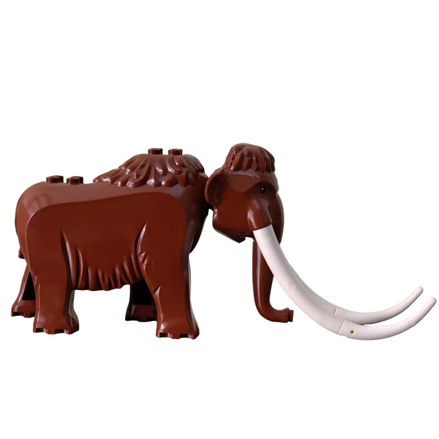 Hot Toys Mammut-Bausteine Mini-Actionfiguren, Tiere, Kunststoff, Braun - Bild 2
