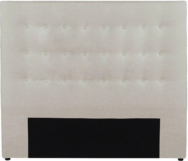 Vente-unique Bettkopfteil Francesco Polsterteil aus Stoff in Beige, Breite: 184,5 cm - Bild 1