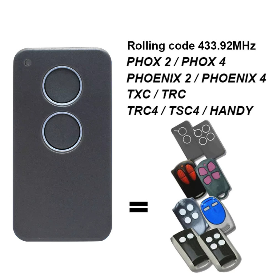 5er Set Scimagic-RC Fernbedienungen für PHOX2 PHOX4 PHOENIX 2 4 TSC4 TRC4 TRC TXC Garagentore mit 433,92 MHz Rolling Code - Bild 2