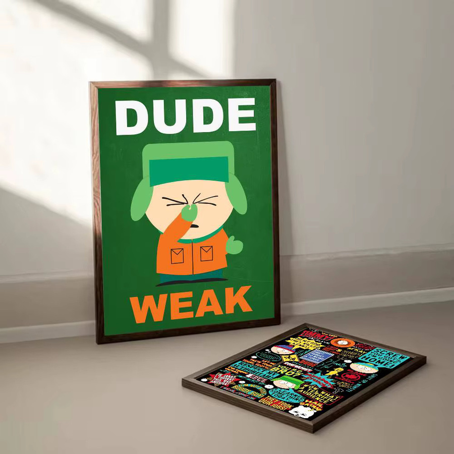 Potdemiel South Cartoon Park Wandkunst Poster in Mehrfarben als Wanddeko für dein Zimmer oder Büro - Bild 4