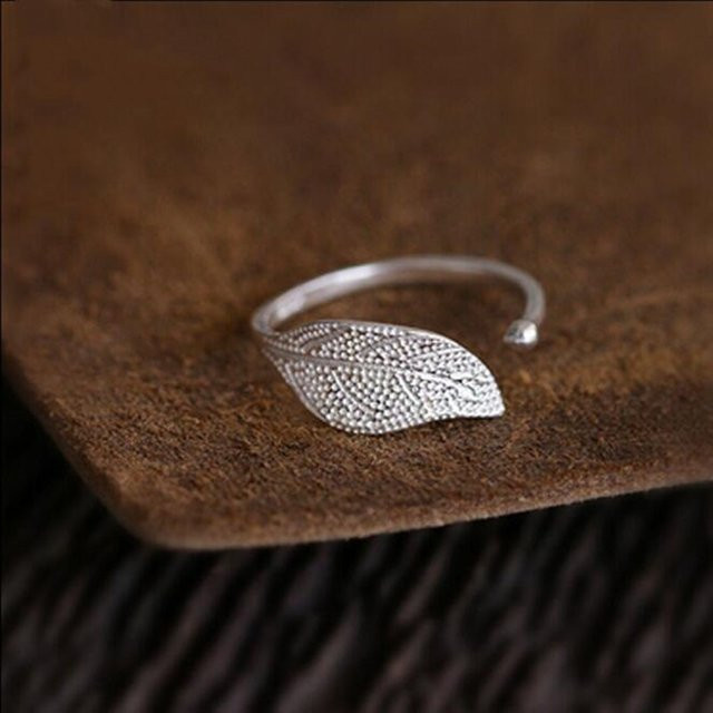 GaGa-Duck Ring, 925 Silber, Blätter - Bild 1