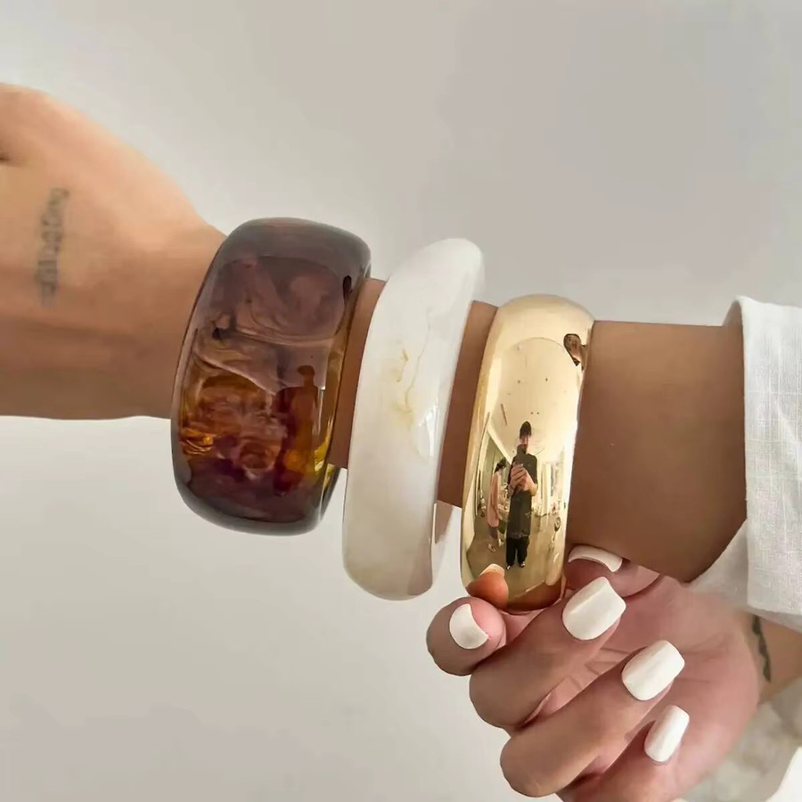 IngeSight.Z Armreifen, Gold, Punk, Unisex - Bild 3