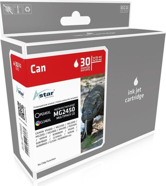 ASTAR Tintenpatronen Set für MG2450, Schwarz und Multicolor, ohne Chip - Bild 1