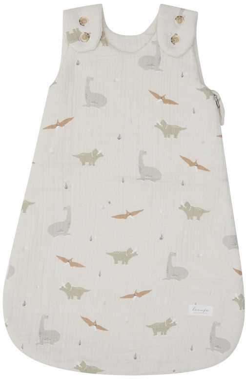 Leevje Schlafsack Dinosaur aus Bio-Baumwolle für Kinder Größe 50/56 - Bild 1