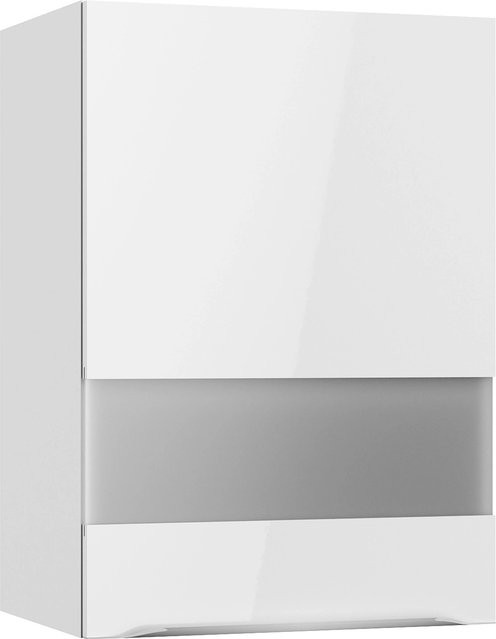 Optifit Küchen-Oberschrank Arvid986 mit Glassegment in Weiß, glänzend, B/H/T: 50 x 70,4 x 34,9 cm - Bild 1