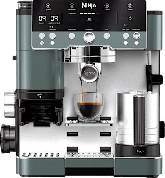 Ninja Luxe Café Premier Plus-Serie Espressomaschine mit Cold Brew Funktion, Edelstahl, Graugrün - Bild 1