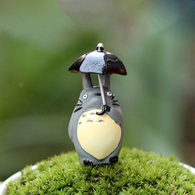Global Toy Totoro Figur Puppe, Halten Regenschirm, 5 cm - Bild 1