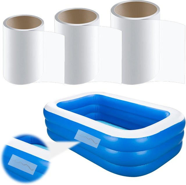 Multifunktionales TPU Reparaturset für aufblasbare Objekte, 1m wasserdichte Patch-Rolle, transparent - Bild 1