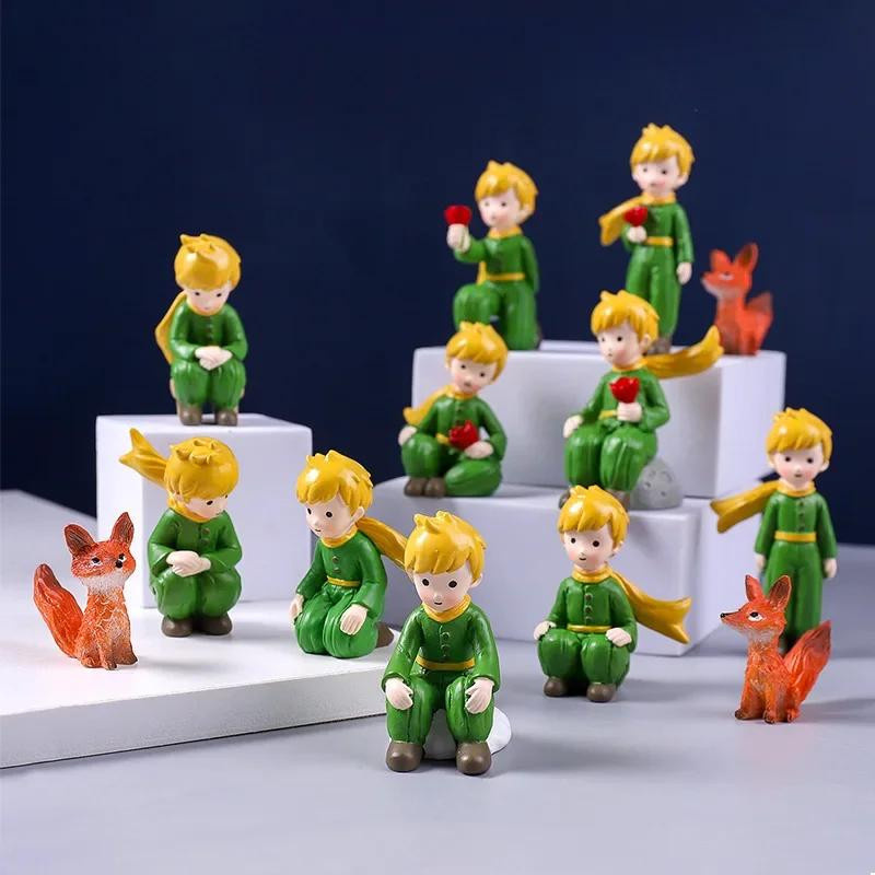 Yiran Furniture Kleiner Prinz Kuchenornamente mit Fuchs aus Harz in Mehrfarbig für DIY-Handwerk und Tischdekoration - Bild 5