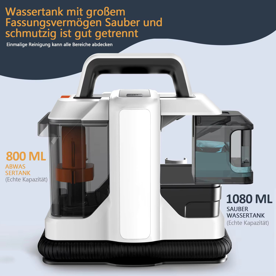 Bromose Handstaubsauger 750W Multifunktionaler Tragbarer Teppichreiniger und Milbenentferner in Weiß - Bild 4