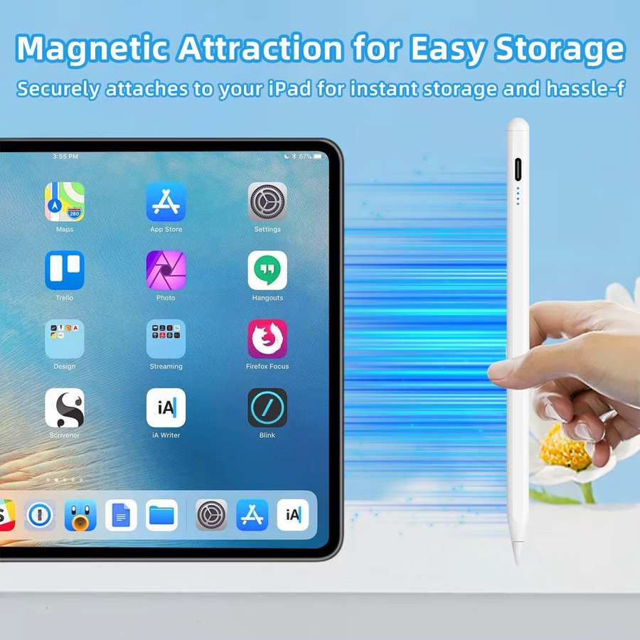 Universeller Stylus-Stift mit magnetischer Adsorption für Android, iOS und Windows, kompatibel mit Xiaomi, Huawei und Samsung Tablets und Smartphones - Bild 3