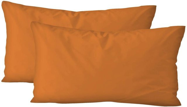 Pocoline Kissenbezug Jersey aus Baumwolle in Rost/Orange mit Reißverschluss, B/L: 80 x 80 cm - Bild 1