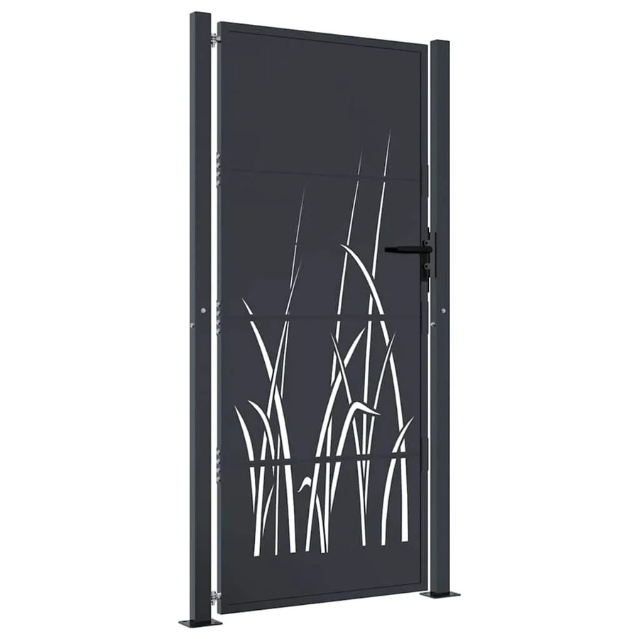 vidaXL Gartentor aus verzinktem Stahl in Anthrazit, B/H: 110 x 180 cm - Bild 2