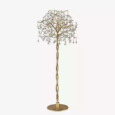 Paul Neuhaus Icicle Stehleuchte in Gold/Messing mit transparentem Glas - Bild 1