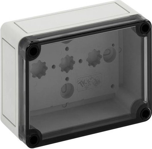 Spelsberg TK PS 1309-6-t Installations-Gehäuse aus Polycarbonat und Polystyrol in Lichtgrau RAL 7035, B/T/H: 13,0 x 9,4 x 5,7 cm - Bild 1