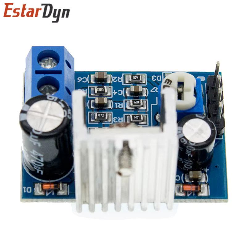 Estardyn TDA2030 Audio Verstärker Board Modul mit Netzteil in Blau - Bild 3