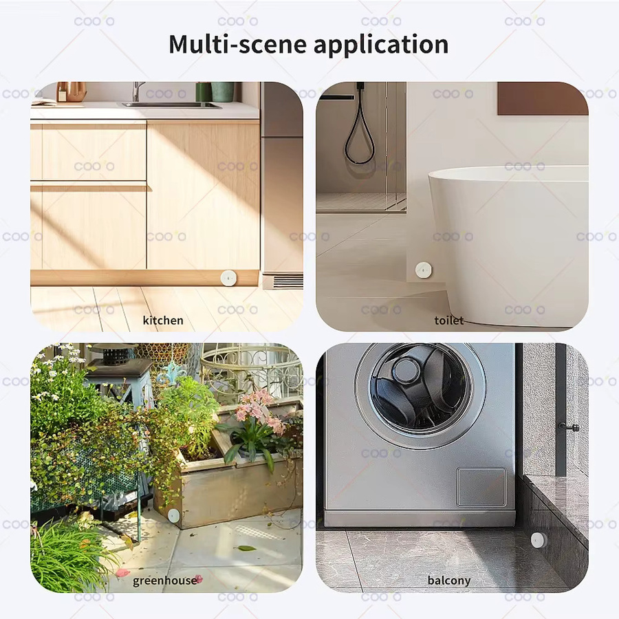 Ewelink Zigbee Smart Wassersensor in Weiß zur Fernüberwachung von Überschwemmungen und Leckagen für Küche und Badezimmer, kompatibel mit Home Assistant und Zigbee2mqtt - Bild 4