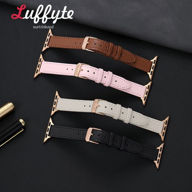 luffyte Uhrenarmband PU-Leder, Damen, für Apple Watch 38-49 mm - Bild 1
