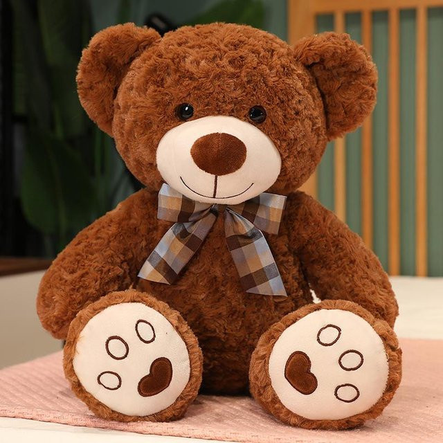Niedlicher Cartoon Großer Teddybär Plüschtier, 35cm, Braun, ab 14 Jahren - Bild 1
