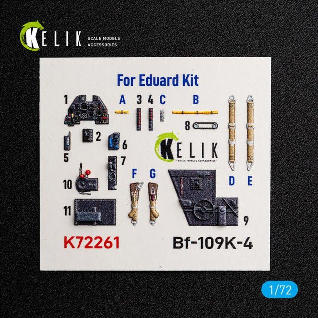Eduard Bf-109K-4 Interior 3D-Decals - Bild 1