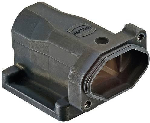 Harting Anbaugehäuse gewinkelt in Schwarz, Zink matt, 09407030953 - Bild 1