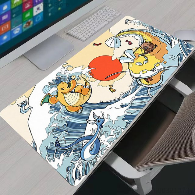 Potdemiel Gaming Mauspad Dragonite XXL Spielmatte in Multicolour für PC und Laptop - Bild 1