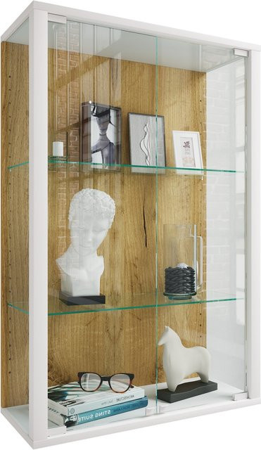 VCM Hängevitrine Udina M aus Glas mit ESG-Sicherheitsglas, transparent, H x B x T: 80 x 60 x 25 cm - Bild 1