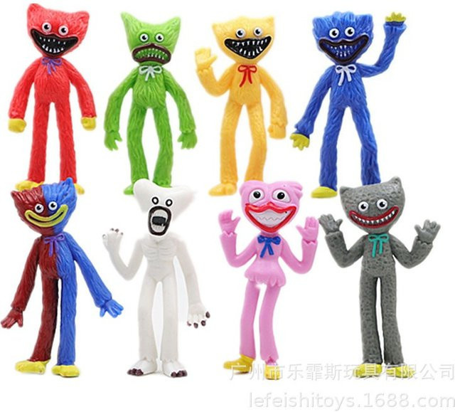 Poppy Playtime Figuren, 8-teiliges Set, 8cm, Bunt / Mehrfarbig - Bild 1