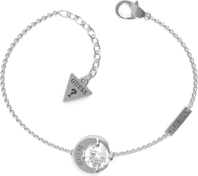 Guess Armband, Edelstahl, Silber, Kristall, Zirkonia, Damen - Bild 1