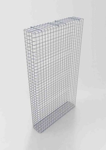 Gabiona Gabione aus feuerverzinktem Stahl in Silber, B/T/H: 182 x 102 x 22 cm - Bild 1