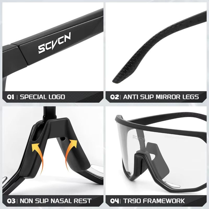 Scvcn Sonnenbrille, Vollrand, Unisex, Photo Chrome - Bild 5