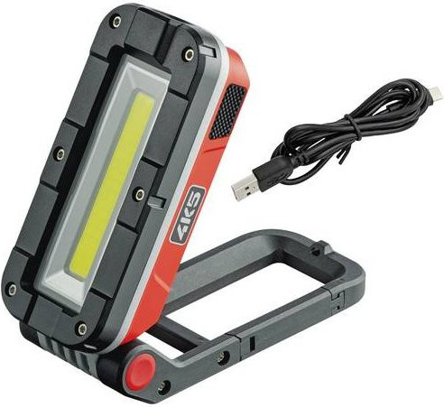 4K5 Tools WL 1000 LED Baustrahler mit 1000lm, Akkubetrieb, Schwarz, verstellbar mit Haken - Bild 1
