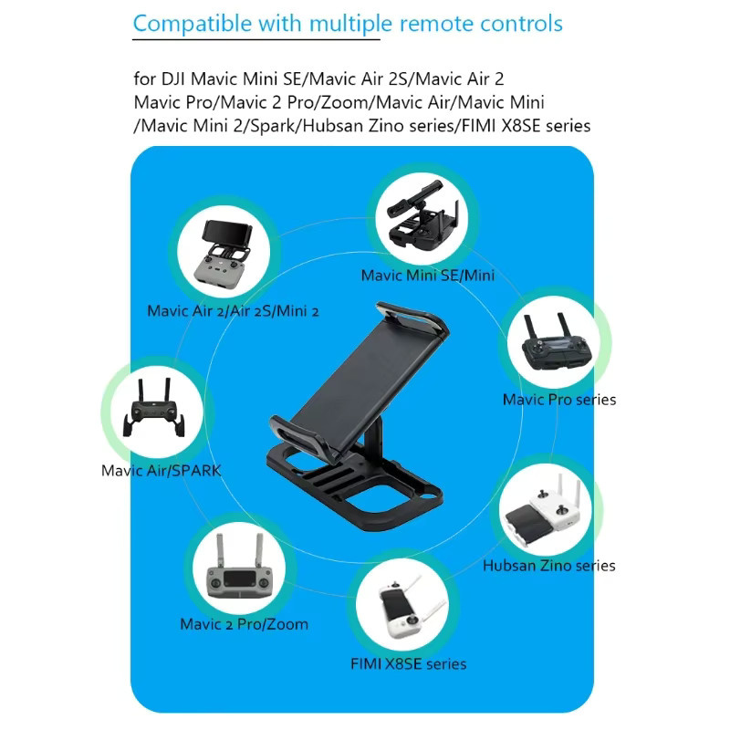DJI Tablet Halter Clip in Schwarz für Fernbedienungen der DJI Mini 2/3 Pro/SE, Mavic 2/Pro, Air 2/2S und Mavic Mini Drohnen Zubehör - Bild 2