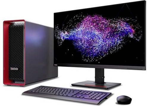 Lenovo ThinkStation P7 Workstation mit Intel Xeon W7-3565X, 64GB RAM, 1TB SSD, Full Tower, Schwarz/Rot - Bild 1