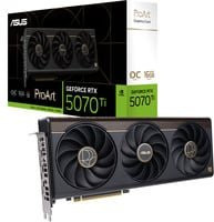 Asus ProArt GeForce RTX 5070 Ti OC Edition Grafikkarte mit 16GB GDDR7-RAM in Schwarz - Bild 1