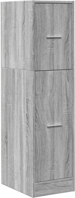 vidaXL Apothekerschrank Grau Sonoma aus Holzwerkstoff, B/T/H: 30 x 41 x 118 cm - Bild 1