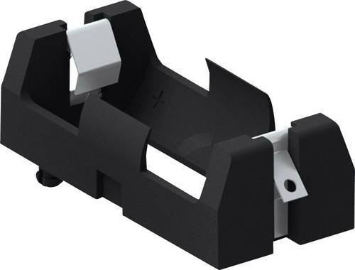 Keystone Electronics Batteriehalter 1x 18350 Schwarz mit Lötanschluss, B/T/H: 49 x 21 x 15 mm - Bild 1