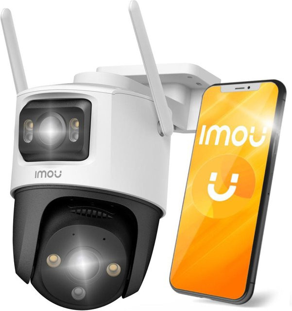 Imou Cruiser Dual Überwachungskamera Wi-Fi mit 2,8K + 2K Auflösung IP66 Außenbereich in Weiß IPC-S7XP-8M0WED-0360B - Bild 1