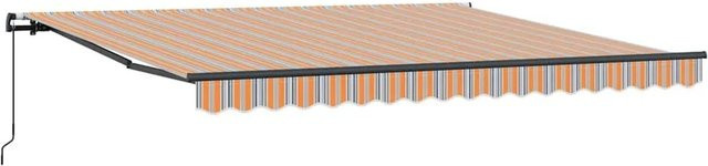 vidaXL Ausziehbare Markise Mehrfarbig B/T: 400 x 350 cm - Bild 1
