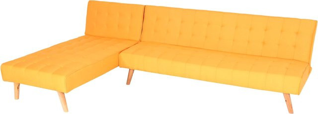 MCW Ecksofa K38 in Gelb mit Schlaffunktion und Massivholzrahmen, reversibel, Breite: 256 cm, Tiefe: 176 cm, Höhe: 75 cm - Bild 1