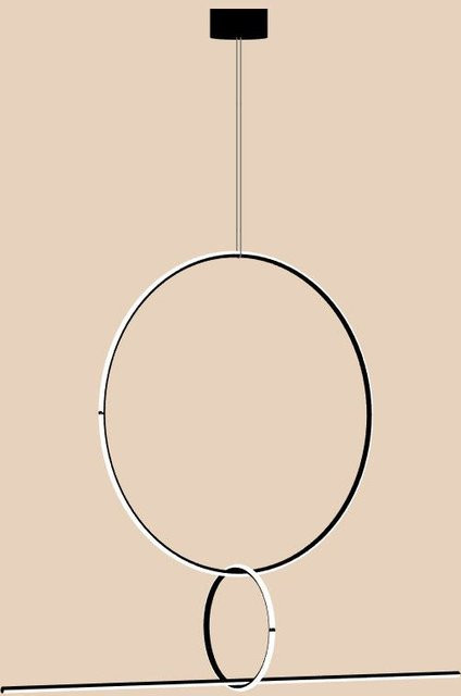Flos Arrangements LED-Pendelleuchte in Schwarz mit Ring-Design und Up-Down-Lichtfunktion - Bild 1