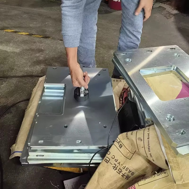 LUOZHIRAN Magnetischer Heber aus Stahl für Stahlbearbeitung und Laserschneiden, Tragbares Werkzeug mit 30 kg oder 60 kg Tragkraft, Farbe: Silber - Bild 5