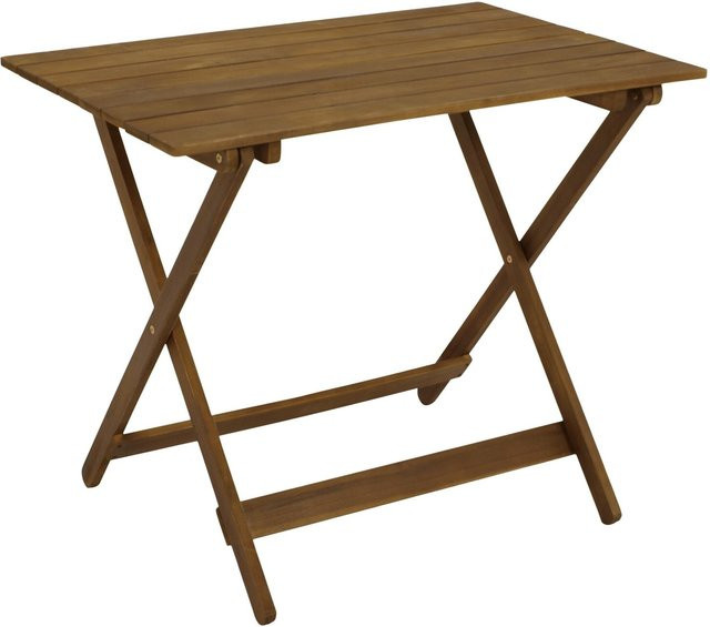 DEGAMO Klapptisch BAHIA aus Akazie, braun, geölt, B/T/H: 90 x 60 x 73,5 cm - Bild 1