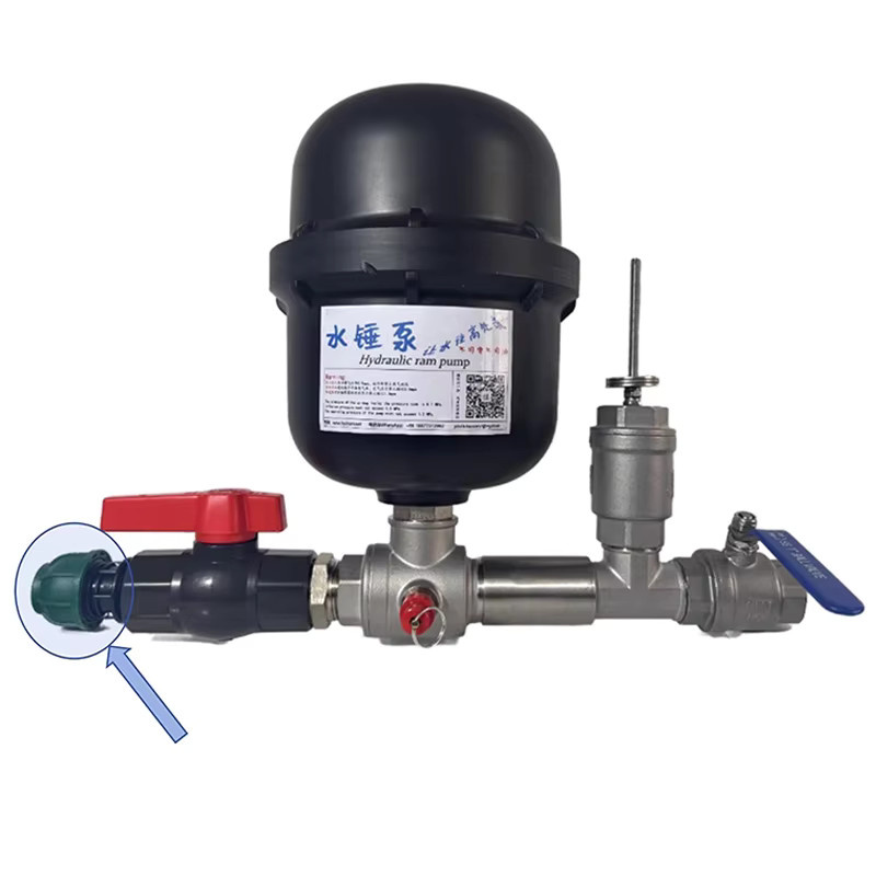 LZHZXY Wasser-Ram-Pumpenset aus Edelstahl im Pistolenstil für den Einbau in Flussdämme mit Einzel- oder Doppelventilen - Bild 3